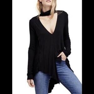 Free People Uptown turtleneck V  Tunic top sz M FREE SHIPPING